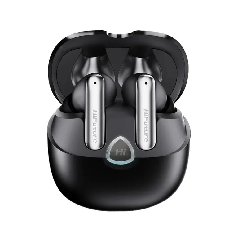 HiFuture SonicAir Black, 4MICS ENC, 35 Hours Playtime,  Wireless 5.3, 10MM Driver, Soft Bass, Comfort Fit