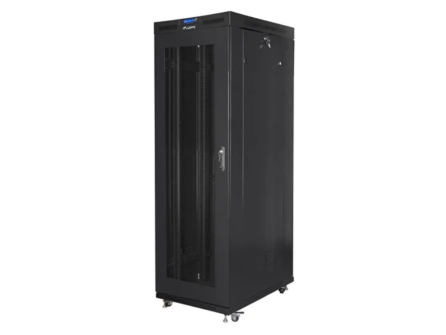 Lanberg rack cabinet 19" free-standing 27U/800x1200 (flat pack) with mesh door lcd black