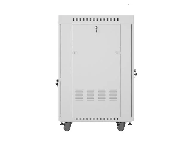 Lanberg rack cabinet 19" free-standing 22U/600x800 (flat pack) with glass door lcd grey v2