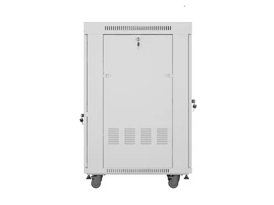 Lanberg rack cabinet 19" free-standing 22U/600x800 (flat pack) with glass door lcd grey v2