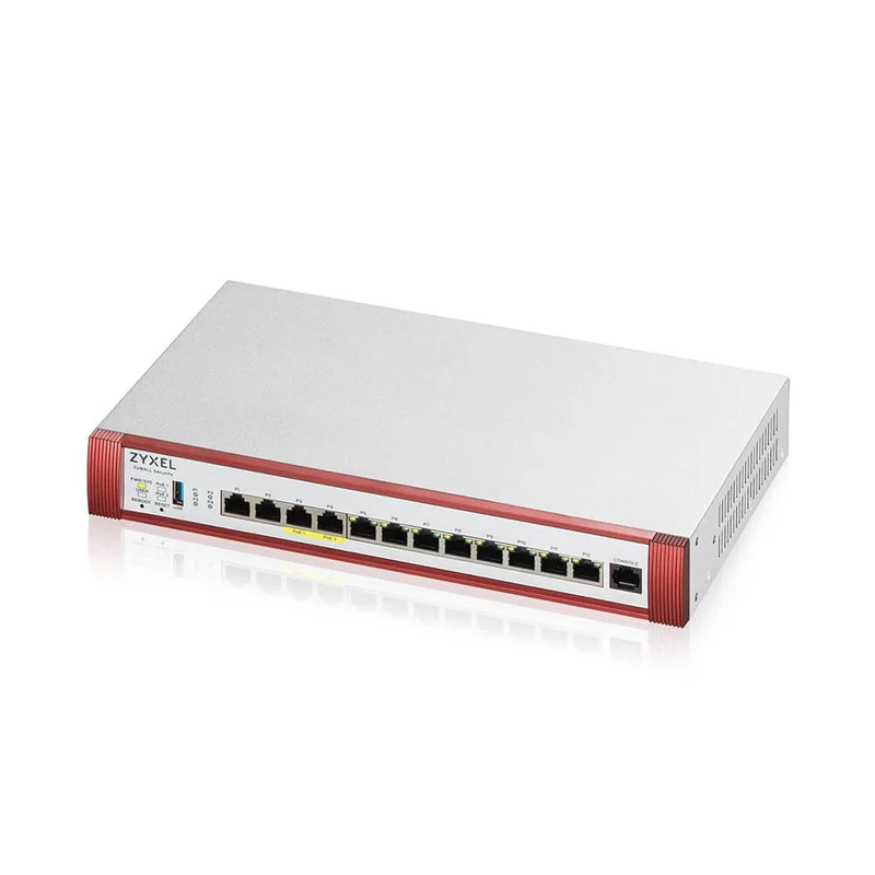 ZyXEL USG FLEX 500 H, User-definable ports with 2*2.5G, 2*2.5G (PoE+) & 8*1G, 1*USB  with 1 YR Entry Defense Pack