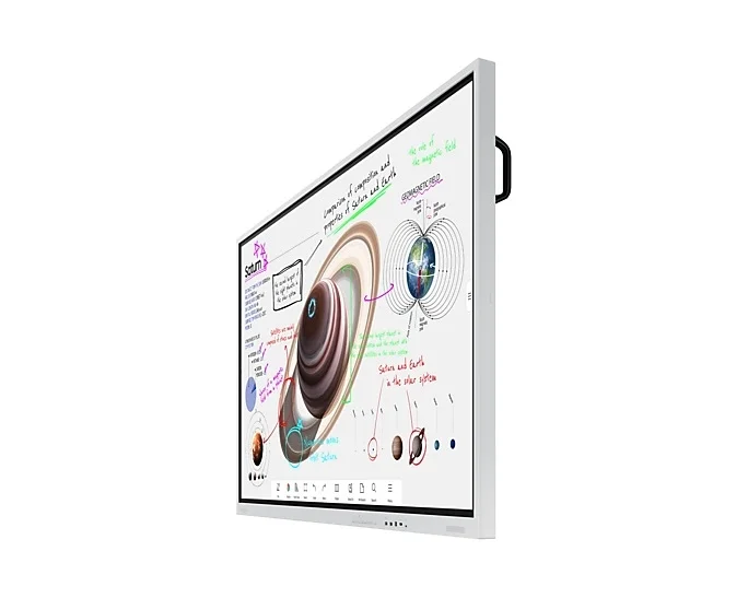 Samsung Flip PRO WM85B 85"  3,840 x 2,160, VA, 8ms, 350 cd/m2, 4000:1 Contrast, 4K Digital Flipchart TOUCH , Mirroring, Remote Management, Wi-Fi, Remote PC & Bluetooth Support, 2xHDMI 2.0, DP 1.2, RJ45, RS232, Tizen 6.5, White