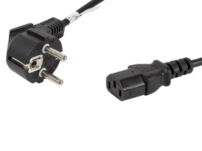 Захранващ кабел Lanberg CEE 7/7 към IEC 320 C13 1.8м, черен