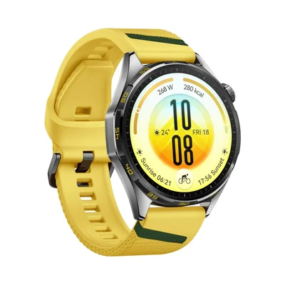 Смарт часовник HUAWEI Watch GT 7 Atum-B39FY, 1.47" дисплей, HarmonyOS 6.1, сив корпус, жълта каишка