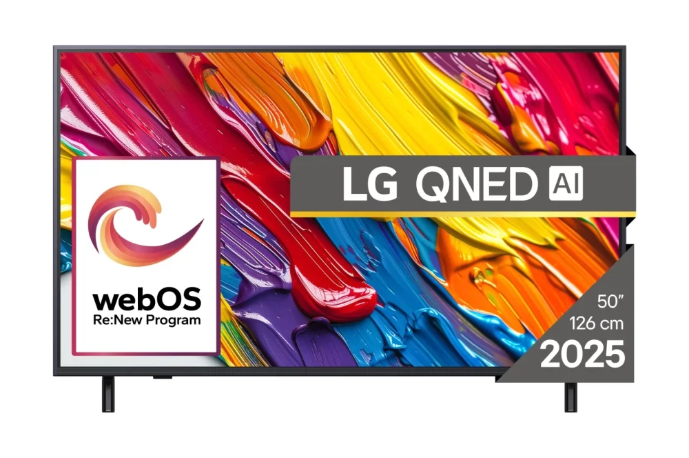 Телевизор LG 50QNED82A3B 50" 4K UHD QNED, HDR10, HLG, Alpha 7 AI Processor, webOS 25, Smart TV, VRR, 60Hz