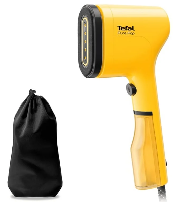 Парогладачка Tefal DT2026E1 Pure Pop 1300W, до 20g/min, 15 сек. загряване, 70ml резервоар, автоизключване, жълт