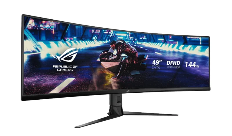 Asus ROG STRIX Curved XG49VQ, 49" DFHD (3840x1080) Gaming monitor, VA, up to 144Hz, 125% sRGB, DP, HDMI, USB3.0, FreeSync 2 HDR, DisplayHDR400, AuraSync, Red+Dark Gray