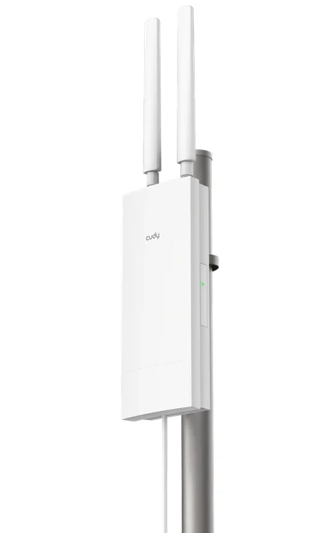 Cudy AP3000 High Power WiFi 6 Outdoor Access Point AX3000, 2402Mbps at 5GHz + 574Mbps at 2.4GHz, 1 x Gigabit RJ45, IP65 Waterproof, lightning protection, 48V passive PoE adapter included