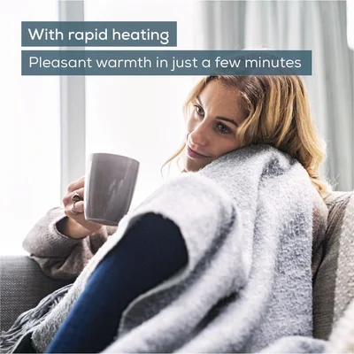 Beurer HK 43 Super Cosy heat pad with super soft surface;3 Illuminated temperature settings;Fast heating;Automatic switch off after 90 min;Cotton cover washable on 30°; BSS; 44(L)x33(W)