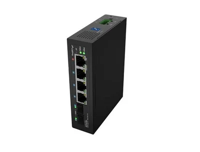 Lanberg Switch Light Industrial POE 1 x BT 3 x AT 2 x SFP DIN Unmanagment Gigabit Ethernet