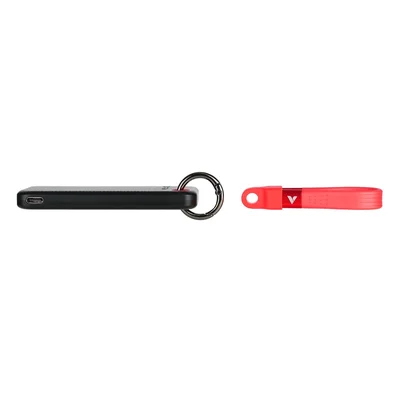 SSD диск VERBATIM – Pocket SSD USB 3.2 Gen 2, 2TB, външен, черен/червен