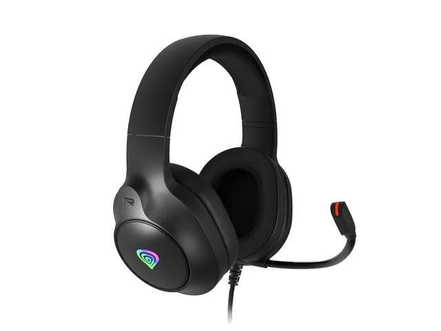 Геймърски слушалки Genesis Neon 213 с микрофон, RGB подсветка, черен