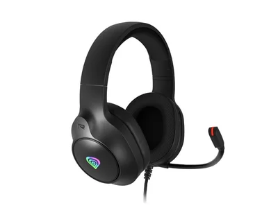 Геймърски слушалки Genesis Neon 213 с микрофон, RGB подсветка, черен