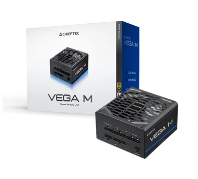 Захранващ блок Chieftec Vega 1000W ATX 3.1 80 PLUS Gold напълно модулно, черен