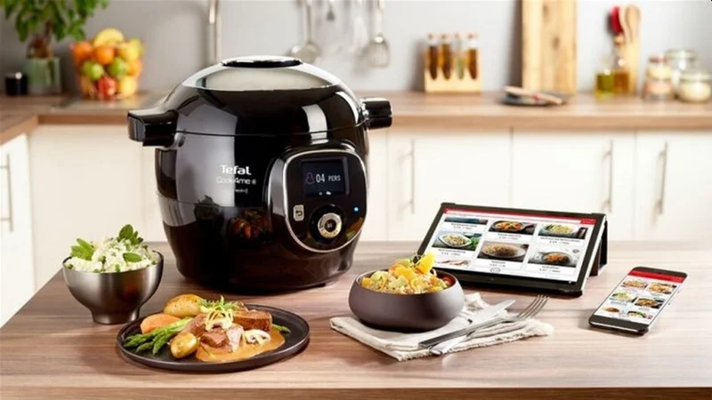 Мултикукър Tefal Cook4me Connect CY855830, 6L, 150 български рецепти, черен