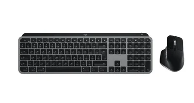 Комплект клавиатура и мишка Logitech MX Keys S Combo за Mac, Space Grey, безжичен, US English