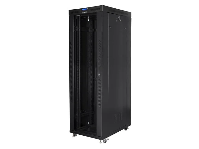 Lanberg rack cabinet 19" free-standing 42U/800x1000 (flat pack) with glass door lcd black v2