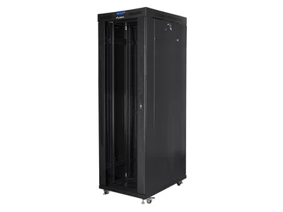 Lanberg rack cabinet 19" free-standing 42U/800x1000 (flat pack) with glass door lcd black v2