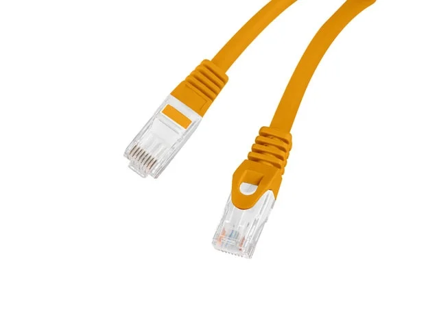 Lanberg patch cord CAT.6A U/UTP LSZH CU 0.25m Fluke Passed, Orange