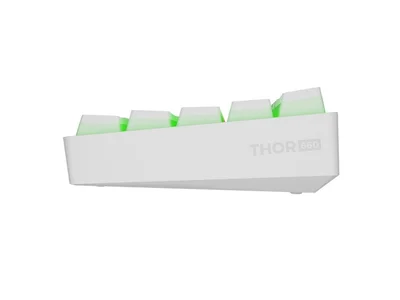 Геймърска механична клавиатура Genesis Thor 660 G2 Wireless RGB, бяла, Gateron Red