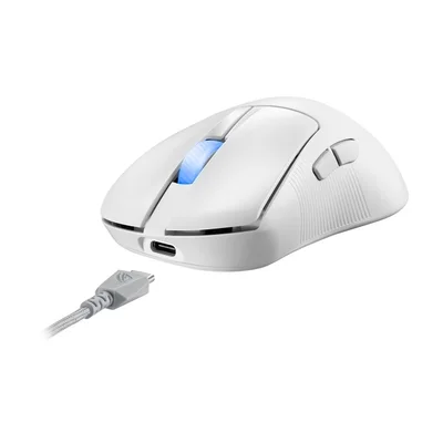Asus ROG Keris II Ace Wireless Gaming Mouse, 54g Lightweight, AimPoint Pro 42K Optical Sensor, Optical Micro Switches, SpeedNova Wireless, ROG Polling Rate Booster, Esports & FPS Gaming, White