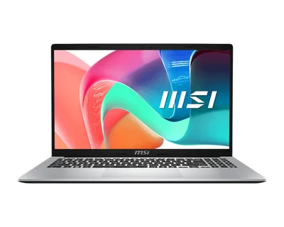 MSI Modern 15 F1MG, Intel Core 5 120U (10C/12T, up to 5 GHz, 12 MB), 15.6" FHD (1920x1080), IPS-Level, Intel Graphics 96EU 1.3 GHz, 16GB DDR4 2x8 3200MHz, 512GB PCIe Gen4x4 SSD, Intel WiFi 6E, BT v5.3, Backlit KBD White, Urban Silver, NO OS, 1.7kg