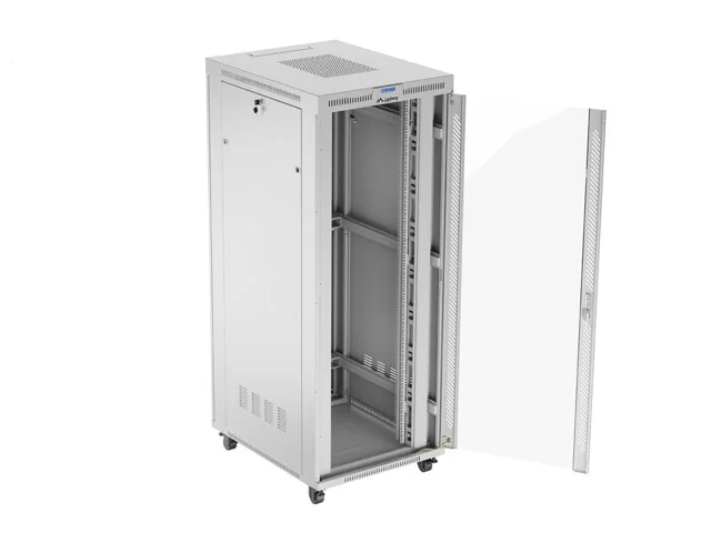 Lanberg rack cabinet 19" free-standing 42U/800x1000 (flat pack) with glass door lcd grey v2