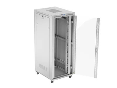 Lanberg rack cabinet 19" free-standing 42U/800x1000 (flat pack) with glass door lcd grey v2