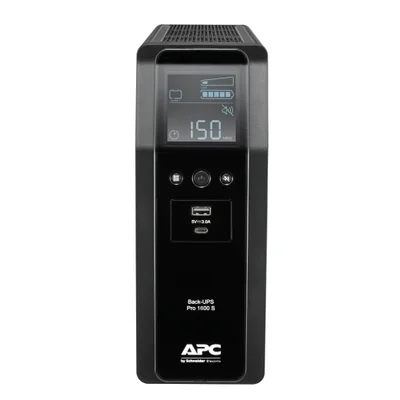 UPS APC – Back-UPS Pro BR1600SI, 1600VA, 8 изхода, line-interactive, AVR, LCD дисплей