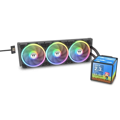 Охладителна система Thermaltake MineCube 360 Ultra, течно охлаждане, 3 вентилатора, ARGB