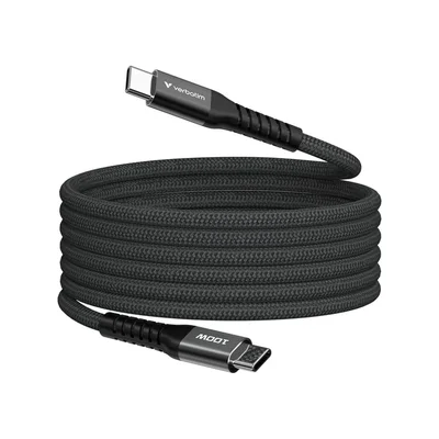 USB-C кабел Verbatim Sync & Charge Magnetic 100W 1.2 м - Черен