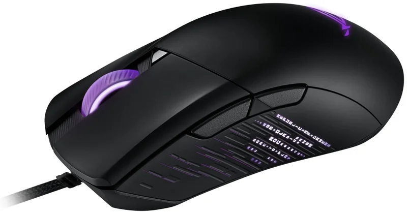 Asus ROG Gladius III Wired Gaming Mouse, 19K Optical Sensor, 19,000 DPI, 6 Programmable Buttons, RGB Lighting, ROG Switch Socket Design, Swappable Switches, Ergonomic, Black