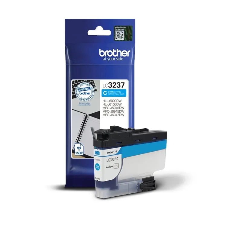 Мастило Brother LC-3237C Cyan до 1500 стр.