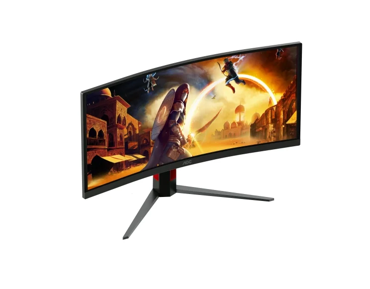 AOC CU34G4ZCA, 34" Curved 1500R, Fast VA, WLED, 3440x1440@250Hz, 1ms GtG, 0.3ms MPRT, 450cd m/2, 3000:1, Adaptive Sync, FlickerFree, Low Blue Light, Tilt, Height Adjust, Swivel, 2xHDMI, DP, USB hub