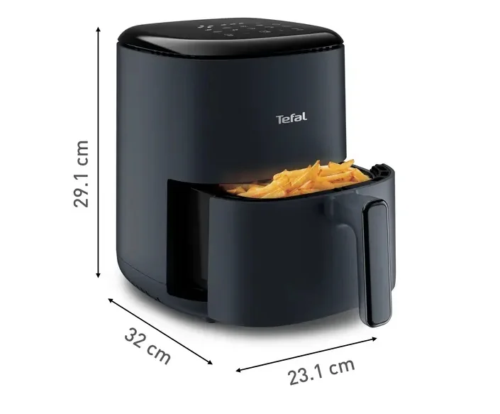 Tefal EY145B10 Easy Fry Compact 3L, (1Kg, 4 Portions), Java Pepper, 1300W, Automatic Prog (8), Temp Seting, Timer, Auto-Off