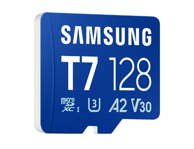 Samsung 128GB micro SD Card T7 UHS-I Transfer Speed up to 170MB/s Class 10 U3 V30 A2