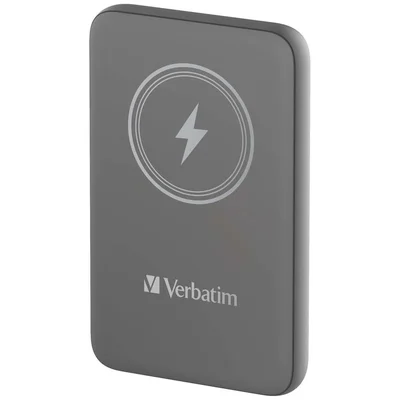 Външна батерия Verbatim MCP-10GY 10000mAh USB-C PD 20W Магнитно безжично зареждане 15W Сива