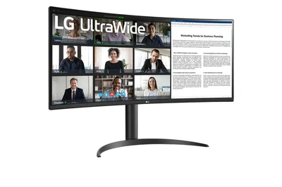 Монитор LG 34WR55QK-B 34" UltraWide Curved VA WQHD 3440x1440 100Hz HDR10 Черен