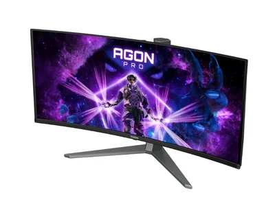 AOC AG346UCD, 34" Curved 1800R QD-OLED, 3440x1440@175Hz, 0.03msGtG, 1000 cd/m2, 1.5M:1, 80M:1DCR, Adaptive Sync, FlickerFree, Low Blue Light, 8Wx2, Tilt, Height Adjust, Swivel, 2xHDMI, DP, USB hub