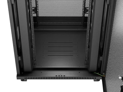 Lanberg rack cabinet 19" free-standing 37U/600X800 (FLAT PACK) with mesh door LCD black