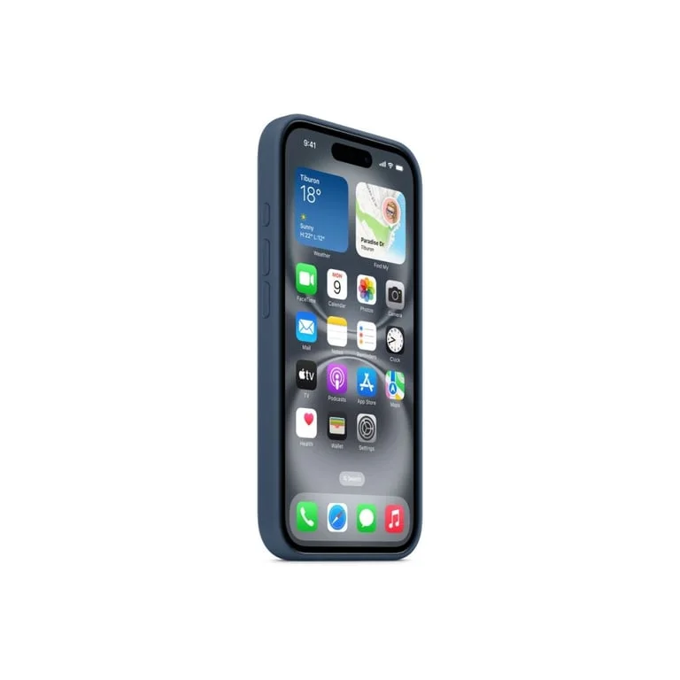 Калъф Apple Silicone с MagSafe за iPhone 16 Plus, Denim