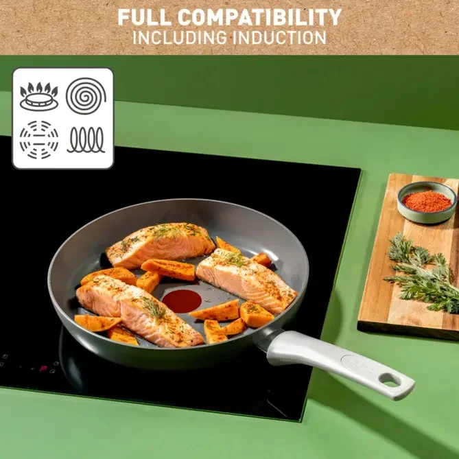 Тиган Tefal C4270632 28 см керамично покритие Renew On Lotus