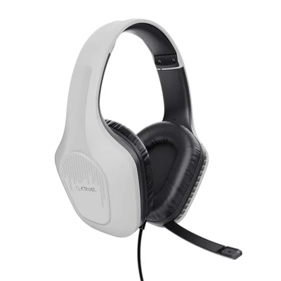 Геймърски слушалки TRUST GXT415 Zirox, бял