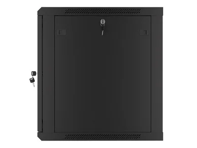 Lanberg rack cabinet 19" wall-mount 12U/600x600 for self-assembly with metal door black (flat pack)