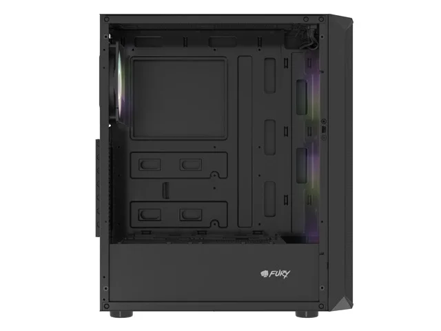 Кутия за компютър Fury Shobo SH4F RGB Middle Tower, прозорец, черна