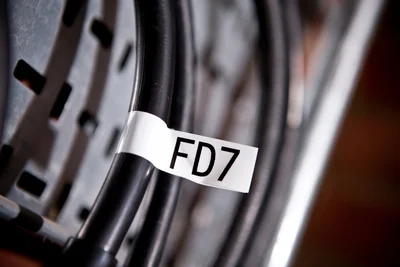 Brother TZe-FX251 Tape Black on White, Flexible ID, 24mm, 8m
