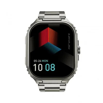 HiFuture Ultra 3 Pro Silver, 2.04" IPS, 368x448, Bluetooth Call, IP68 Waterproof, 24/7 True Heart Rate & Blood Oxygen Sensor, Up to 7 days daily use, 100+ Sports Mode