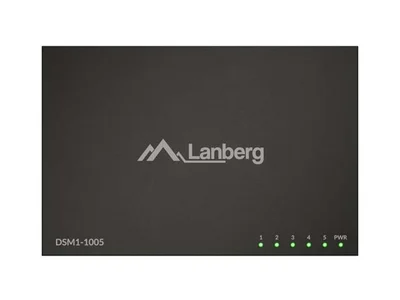 Lanberg switch DSM1-1005 5-port, 1GB/s 12V Metal case