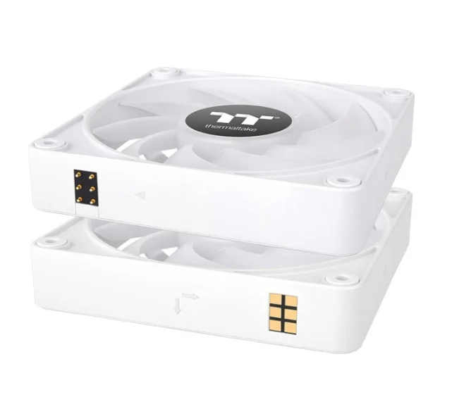 Thermaltake CT140 EX ARGB Sync PC Cooling Fan 3 Pack Magnetic Connect White