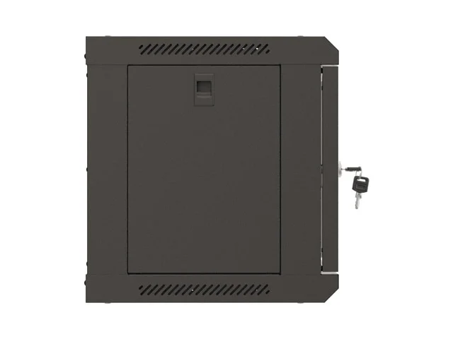 Lanberg rack cabinet 19" wall-mount 6U/540x350 (flat pack) with glass door black